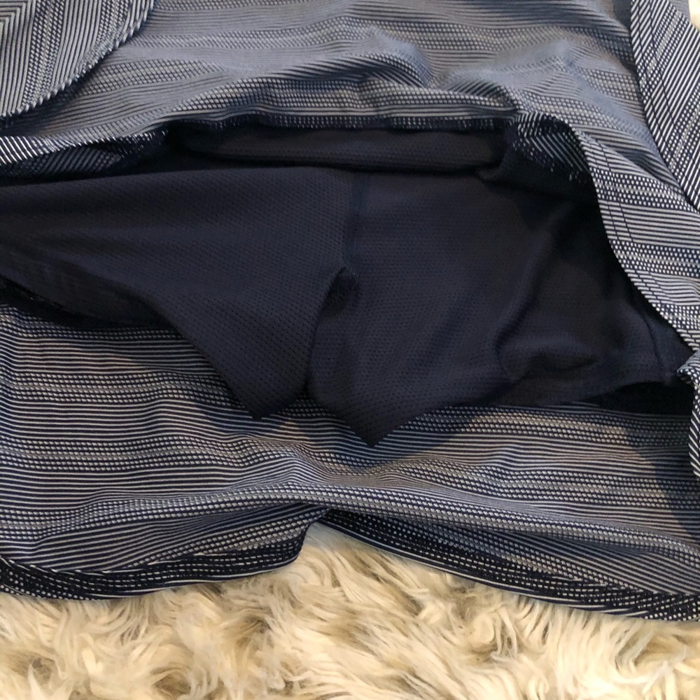 Athleta dot stripe swagger skirt skort blue xxs - Picture 7 of 8
